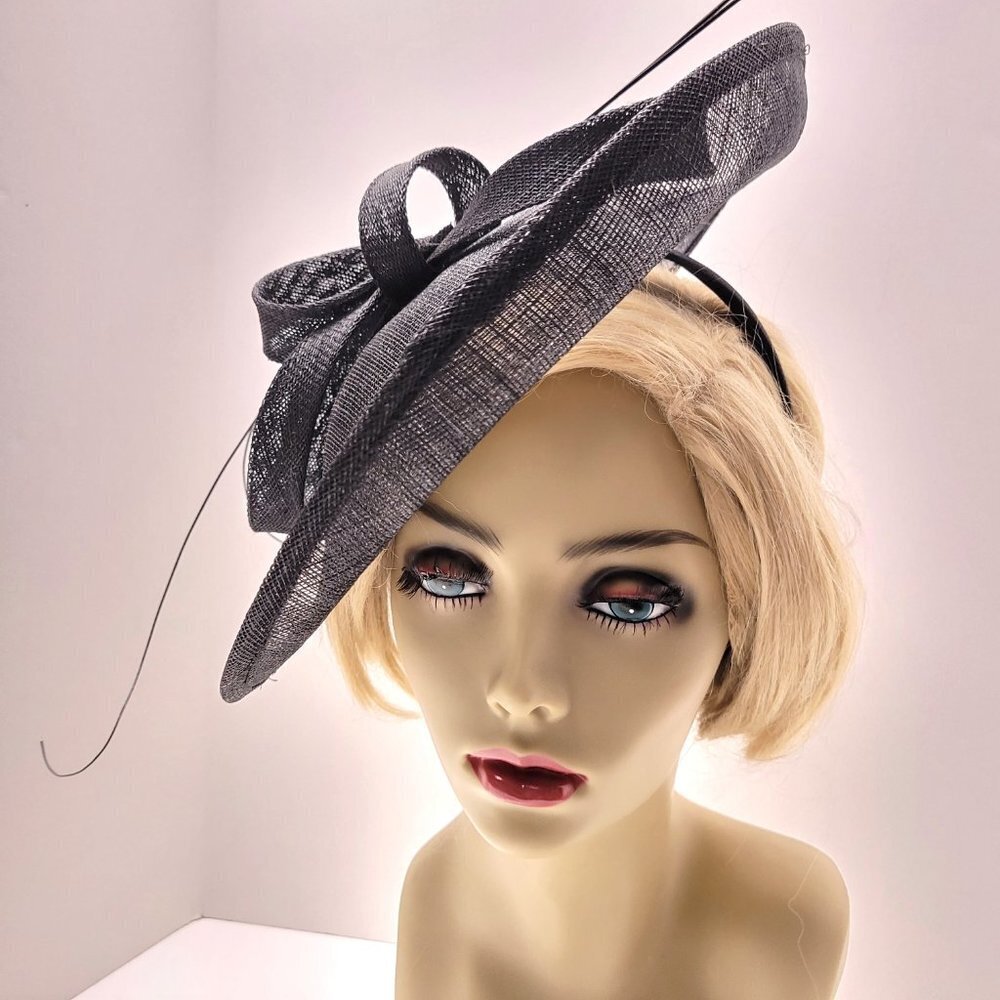 Flamboyant Fascinator Hat, Elegant Large Headband Hair Accessory,Wedding Hat-NEW - Picture 3 of 14